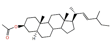 24-Methyl-27-nor-5a-cholest-22-en-3b-yl acetate